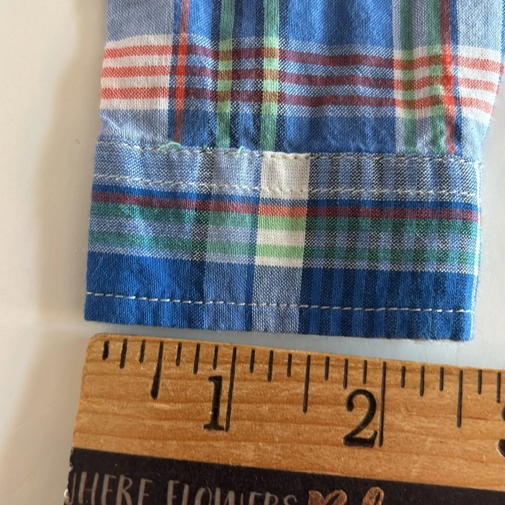Ralph Lauren Baby Boy Blue Plaid 9M Button Down Shirt Ralph Lauren 9M Boys